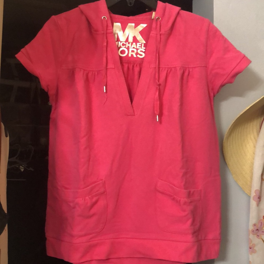 Michael Kors, pink hoodie, size medium